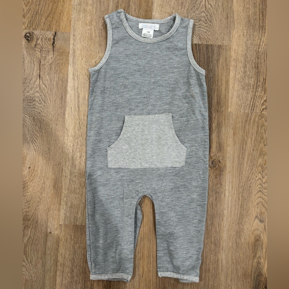 Scout & Adler Gray Romper - Size 12M